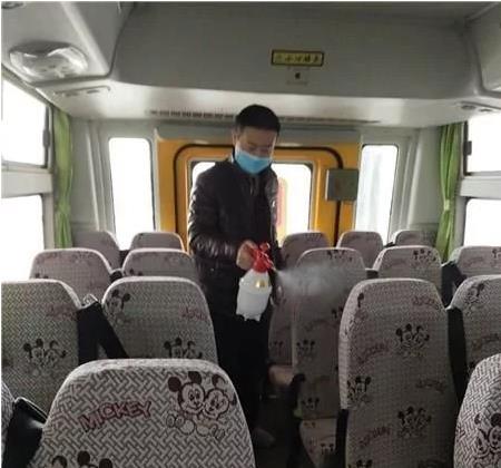 漣水校車公司開展防疫安檢迎開學